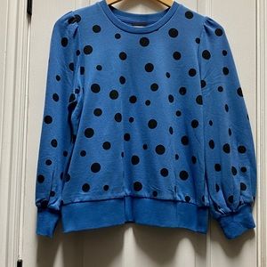 NWT Who What Wear Polka Dot Sweatshirt
